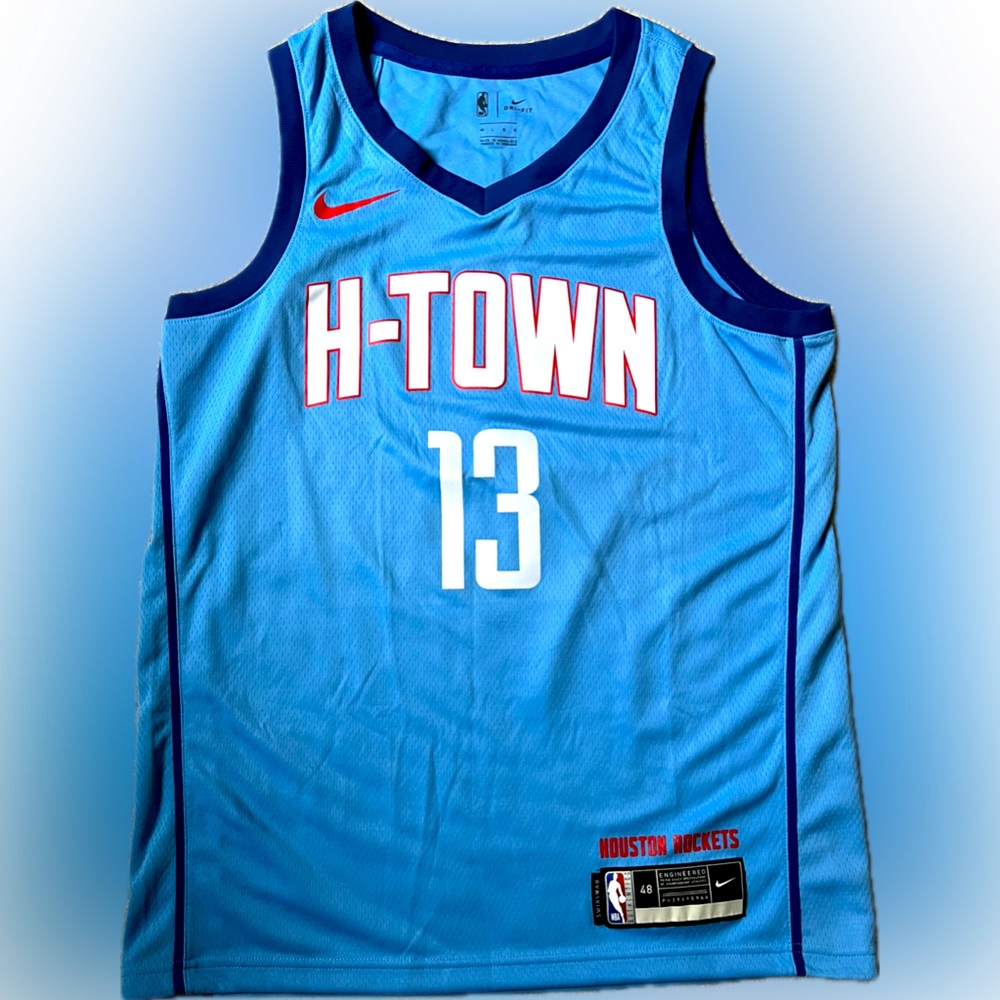 James Harden Authentic H-Town Jersey NWOT Size 48(Large)
